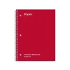 Subject Notebooks|Staples 3-Subject Notebook, 8" x 10.5", Wide Ruled, 120 Sheets, Assorted Colors, 3/Pack (TR11669)