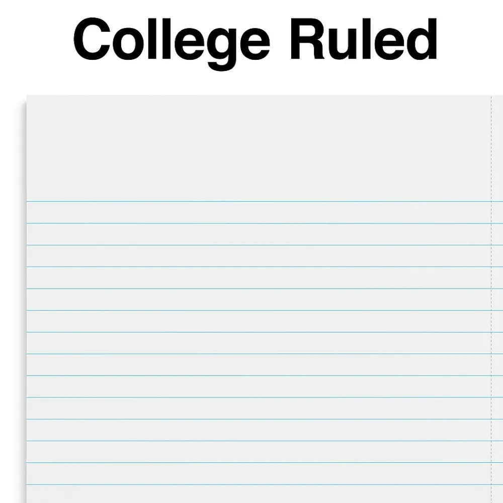 Subject Notebooks|Staples ® 3-Subject Subject Notebooks, College Ruled, 150 Sheets, Assorted (83360)