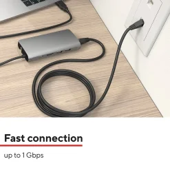 Staples TECH 50' Cat-6 Ethernet Cable, Male to Male, Black (ST62448)