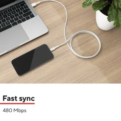 Lightning to USB-C Charging Cable, 6.5 ft., White (ST62333)<Staples TECH Hot