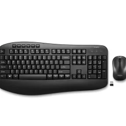 Online Staples TECH Wireless Keyboard and Optical Mouse Combo, Black (ST62637)