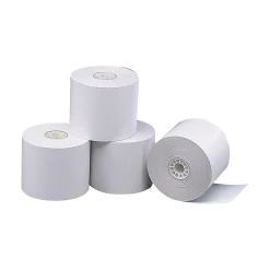 Pos Paper*Staples Thermal Cash Register/POS Rolls, 3 1/8" x 230', BPA Free, 50/Carton (18296-CC)