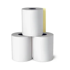 Pos Paper*Staples Thermal Cash Register/POS Rolls, 2-Ply, 3" x 90', 50/Carton (18925)