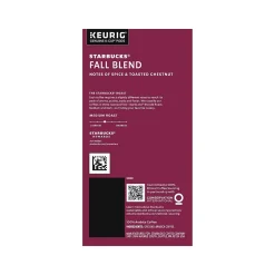 Starbucks Fall Blend Coffee Keurig K-Cup Pods, Medium Roast, 22/Box (12581318)