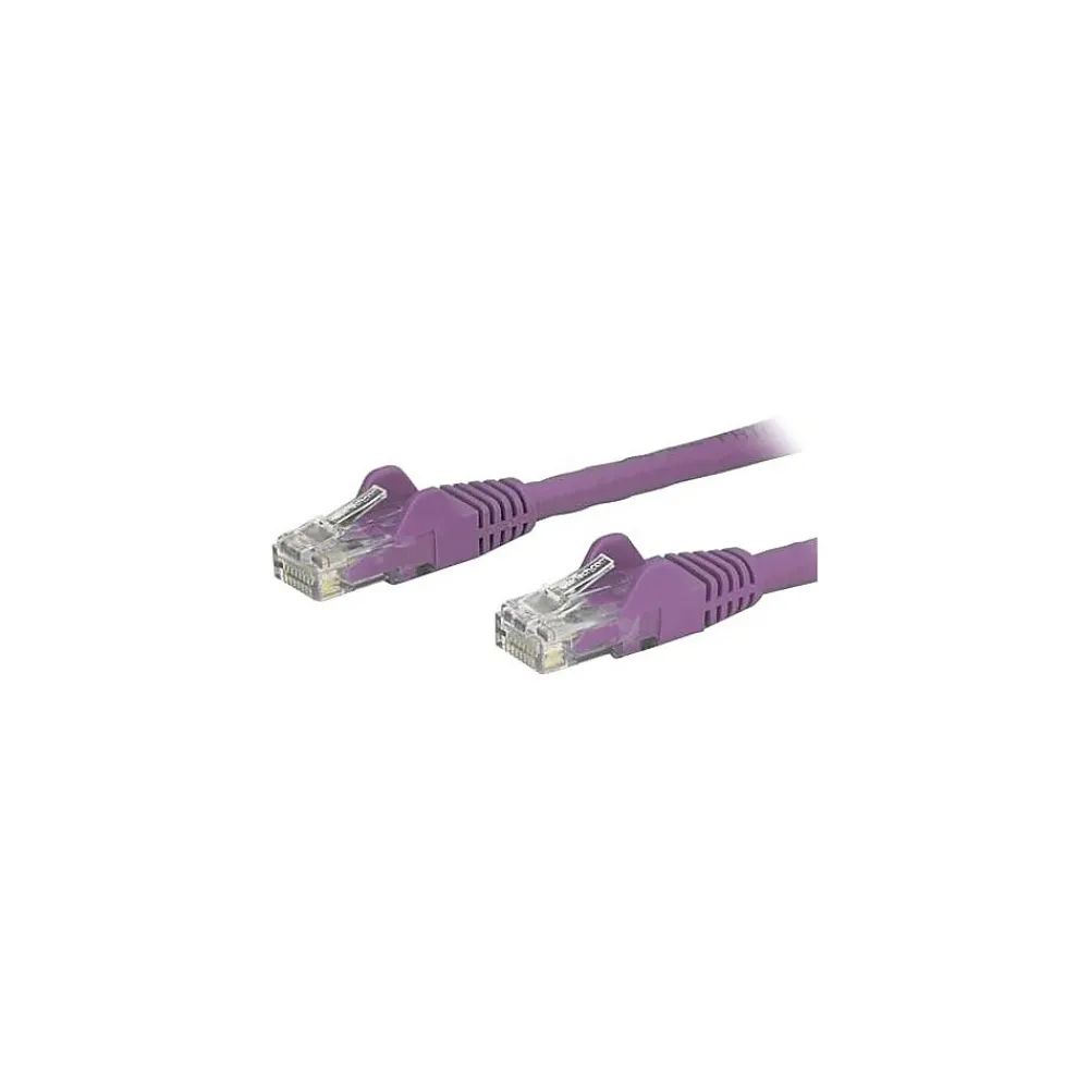 StarTech 6 ft Purple Cat6 Cable with Snagless RJ45 Connectors, Cat6 Ethernet Cable, 6ft UTP Cat 6 Patch Cable