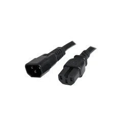 StarTech ® 6' IEC 60320 C14 To IEC 60320 C15 Computer Power Cord, Black