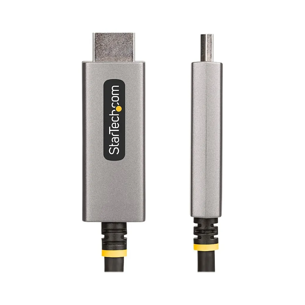 StarTech 6.6' 8K DisplayPort to HDMI Adapter Cable, Male to Male, Space Gray (133DISPLAYPORTHDMI21)