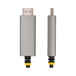StarTech 6.6' 8K USB-C to HDMI Adapter Cable, Male to Male, Space Gray (135B-USBC-HDMI212M)