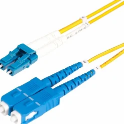 StarTech 16.4' LC Network to SC Network Networking Cable, Male, Yellow (SMLCSCOS25M)