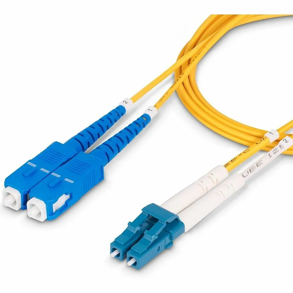 StarTech 164' LC Network to SC Network Networking Cable, Male, Yellow (SMLCSCOS230M)