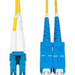 StarTech 3.28' LC Network to SC Network Networking Cable, Male, Yellow (SMLCSCOS21M)