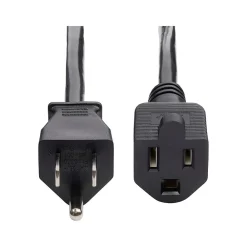 StarTech 10' NEMA 5-15P to NEMA 5-15R Power Cable, Male to Female, Black (231A-8A00-POWER-CORD)