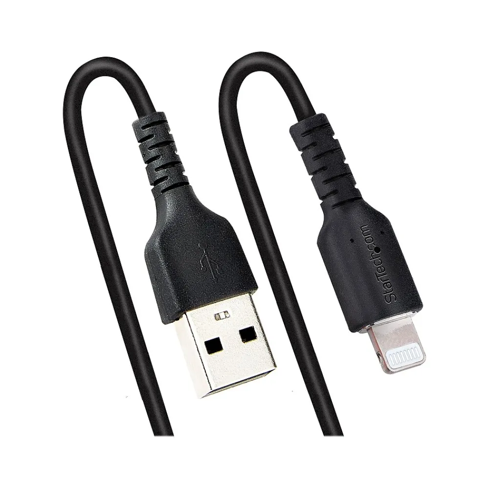 StarTech 20" USB-A to Lightning Cable, Male to Male, Black (RUSB2ALT50CMBC)