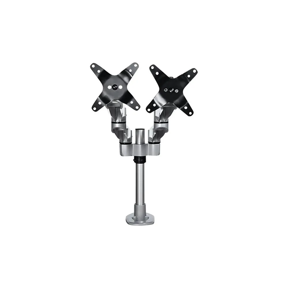 Discount StarTech Desk Mount Dual Monitor Arm - Premium - For up to 27" Monitors, Up, Silver (ARMDUALPS)