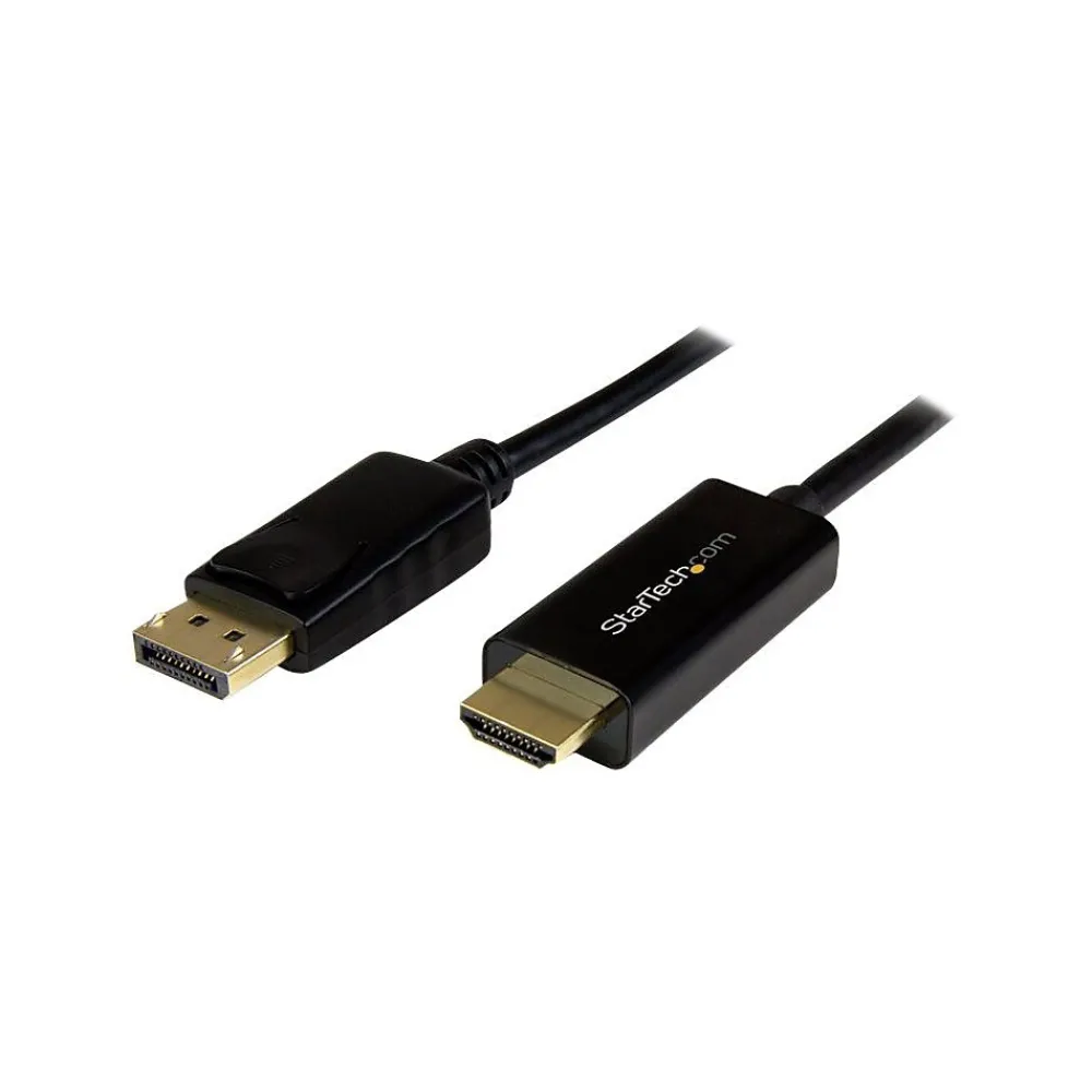 StarTech DP2HDMM2MB 6' DisplayPort Audio/Video Cable, Black