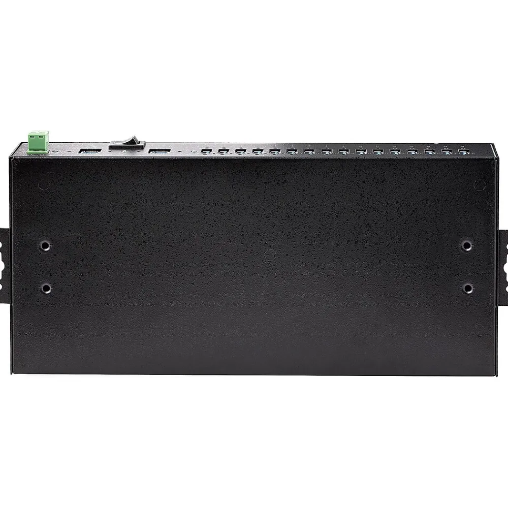 StarTech Industrial 16-Port USB 3.0 Hub, Black (5G16AINDS-USB-A-HUB)