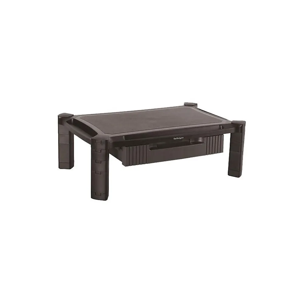 Best StarTech Monitor Riser Stand, Up to 32", Black (MONSTADJDL)