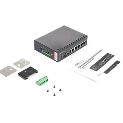 Discount StarTech 6-Port Gigabit Ethernet Unmanaged Switch, 10/100/1000 Mbps (IES1G52UPDIN)
