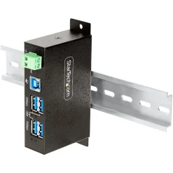 StarTech 4-Port USB 3.2 Hub, Black (5G4AINDRM-USB-A-HUB)
