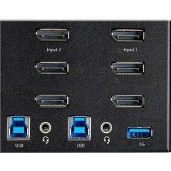 New StarTech SV231TDPU34K DisplayPort KVM Desktop Switch