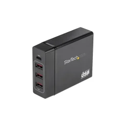 USB Charging Kit/Bundle for Tablet/cellular phone, Black (DCH1C3A)<StarTech Online