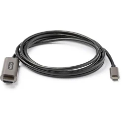 StarTech .com 6.6ft USB-C to HDMI Cable Adapter, 4K 60Hz Audio/Video Cord, Male to Male, Black (CDP2HDMM2MH)