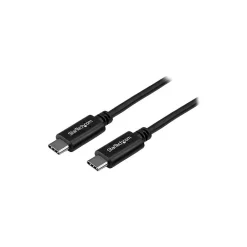 StarTech .com 0.5m USB C Cable, M/M, USB 2.0, USB-C Charger Cable, USB 2.0 Type C Cable, Short USB C Cable