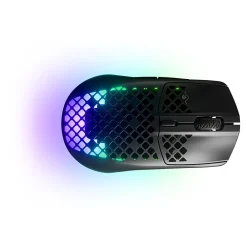 New SteelSeries AEROX 3 Wireless Optical Gaming Mouse, Onyx Black Matte (62612)