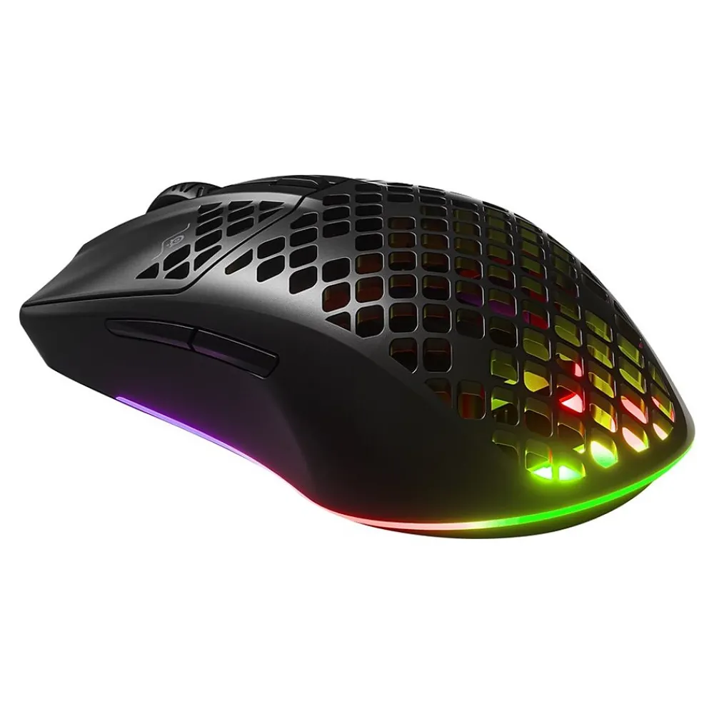 New SteelSeries AEROX 3 Wireless Optical Gaming Mouse, Onyx Black Matte (62612)