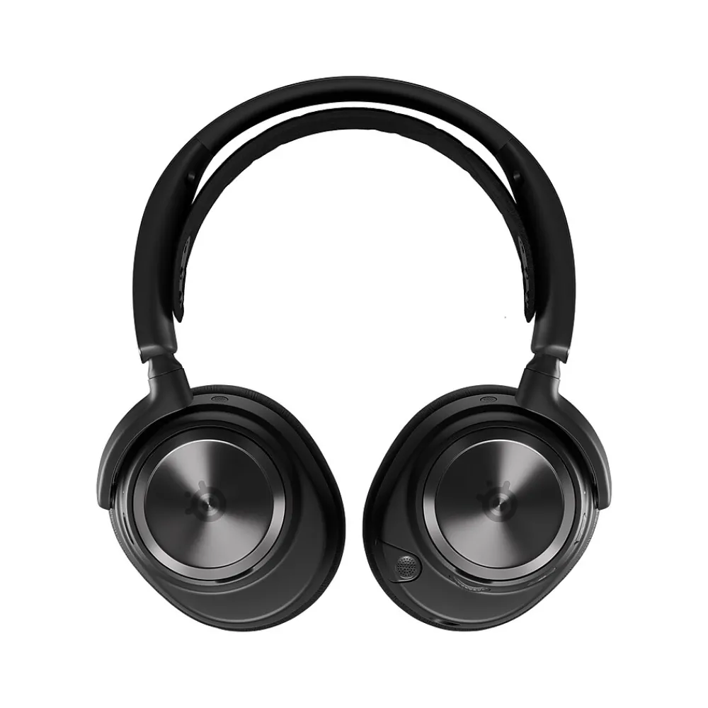 Sale SteelSeries Arctis Nova Pro Wireless Active Noise Canceling Bluetooth Stereo Gaming Over-the-Ear Headset, Black (61521)