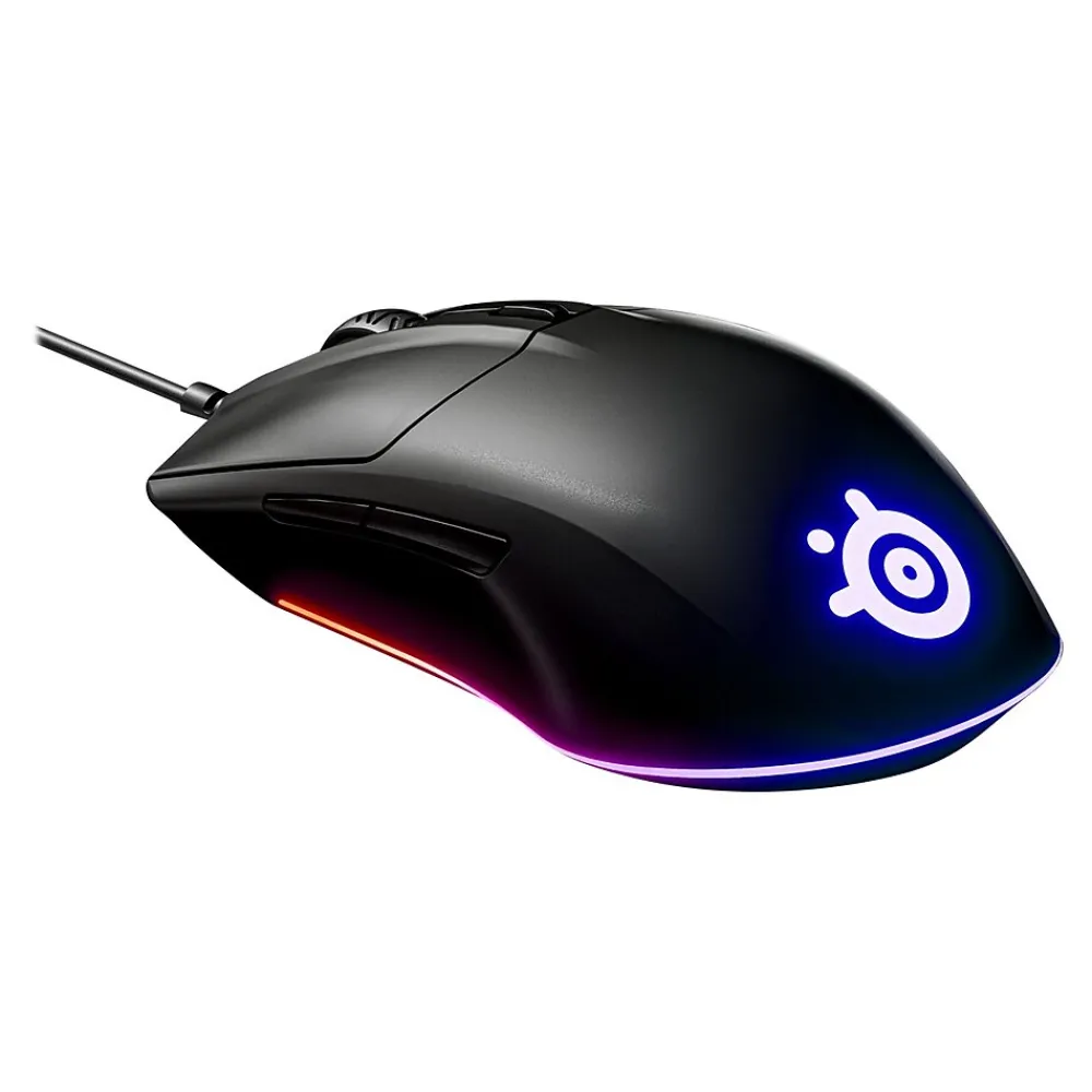 New SteelSeries Optical USB Gaming Mouse, Black (62513)