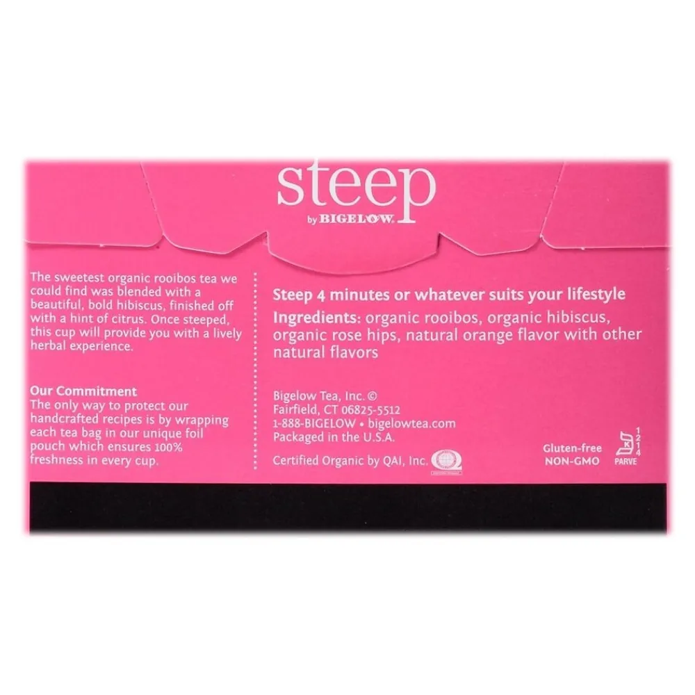 Steep Herbal Tea Bags, 20/Box (17713)