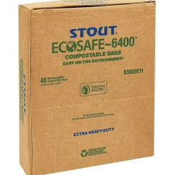 EcoSafe-6400 -48 Gallon Industrial Trash Bag, 42