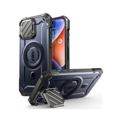 SUPCASE Unicorn Beetle MAG XT Rugged Case for iPhone 15 Pro, Shock-Absorbing, Dark Blue
