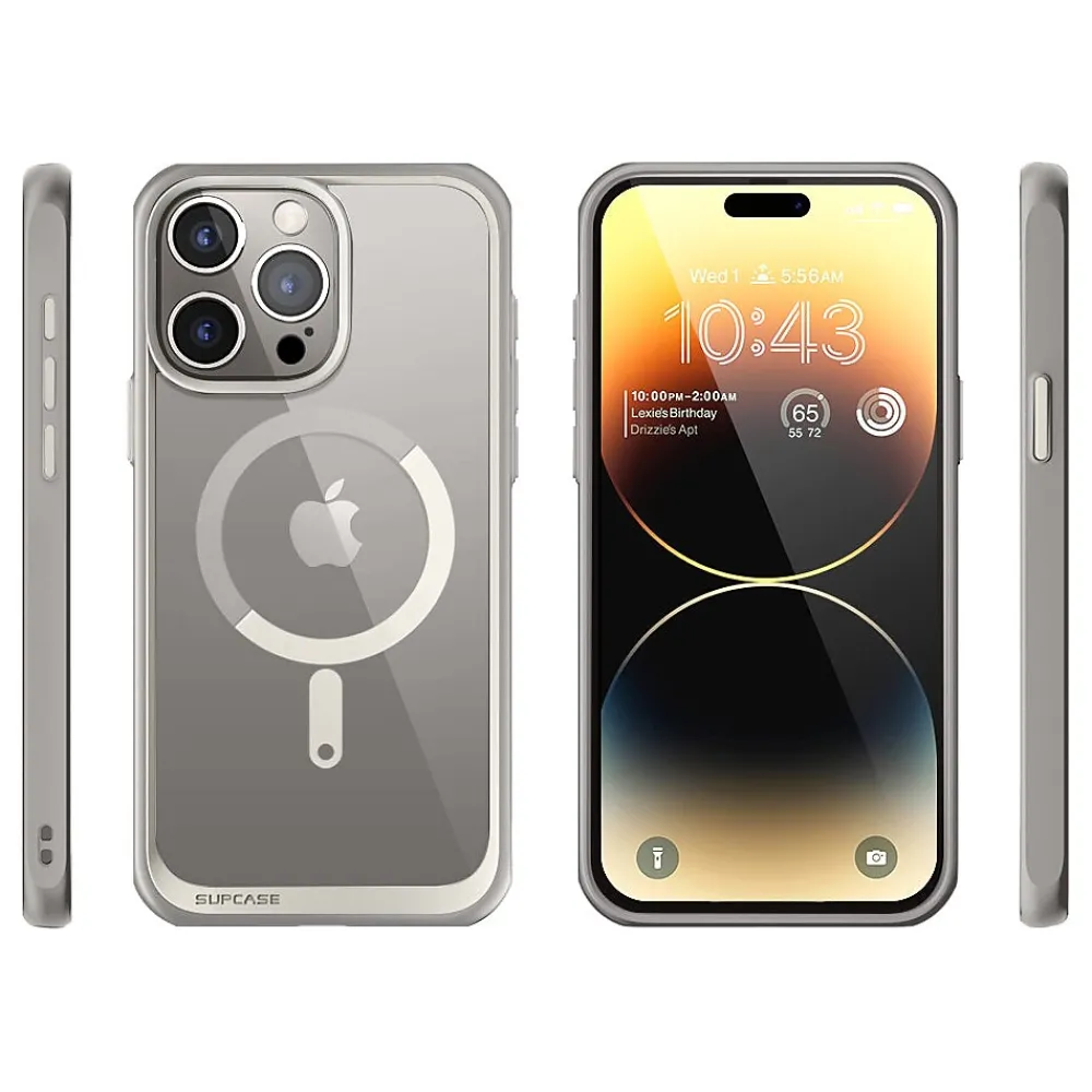 SUPCASE Unicorn Beetle MAG MagSafe Phone Case for iPhone 15 Pro Max, Gray (SUP-iPhone2023Max-6.7-UBMag-Gray)