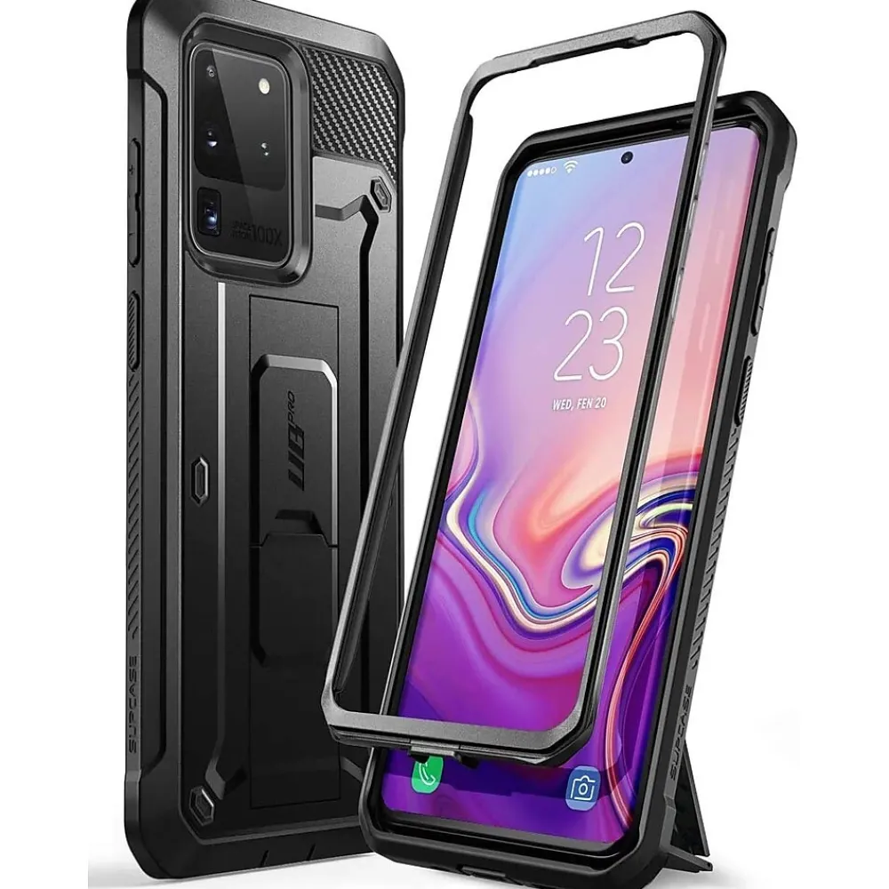 SUPCASE Unicorn Beetle Pro Black Rugged Case for Galaxy S20 Ultra (S-S20UL-UBPR-BK)