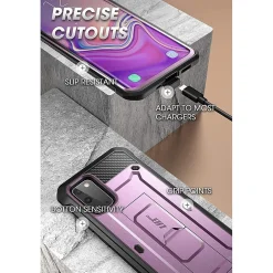 SUPCASE Unicorn Beetle Pro Purple Rugged Case for Galaxy S20 (S-S20-UBPR-PUR)