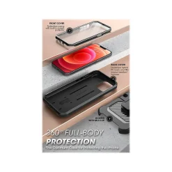 SUPCASE Unicorn Beetle Pro Black Rugged Case for iPhone 13 (SUP-iPhone2021-6.1-UBPro-SP-Black)