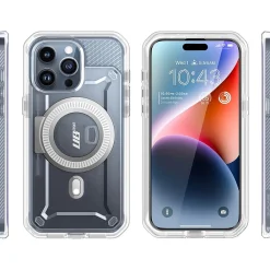 SUPCASE Unicorn Beetle PRO MAG Rugged Case for iPhone 15 Pro Max, Shock-Absorbing, Clear (SPH23MX67MGPSCL)