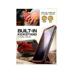 SUPCASE Unicorn Beetle Pro Rugged Case for Samsung Galaxy S24+, Shock Absorbing, Metallic Red (GS24PUBPRSP2SRD)