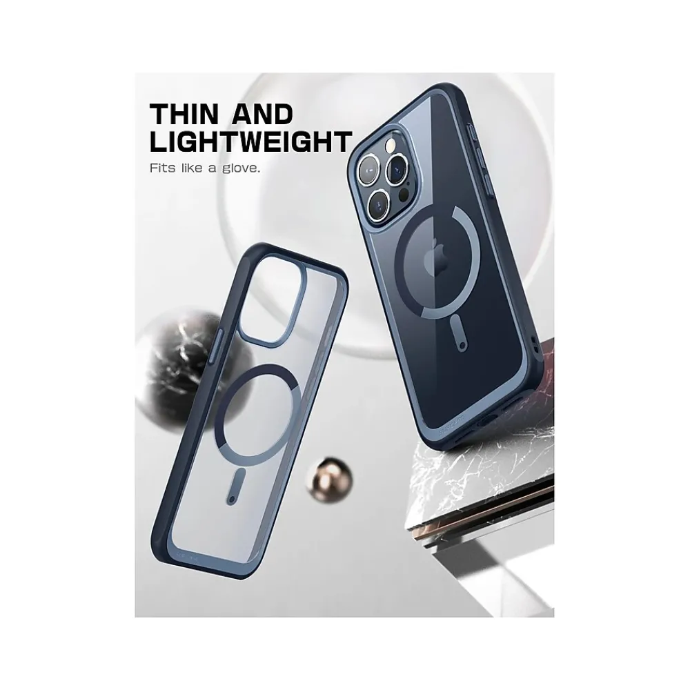 SUPCASE Unicorn Beetle Slim MagSafe Phone Case for iPhone 15 Pro, Blue (SUP-iPhone2023Pro-6.1-UBMag-Navy)