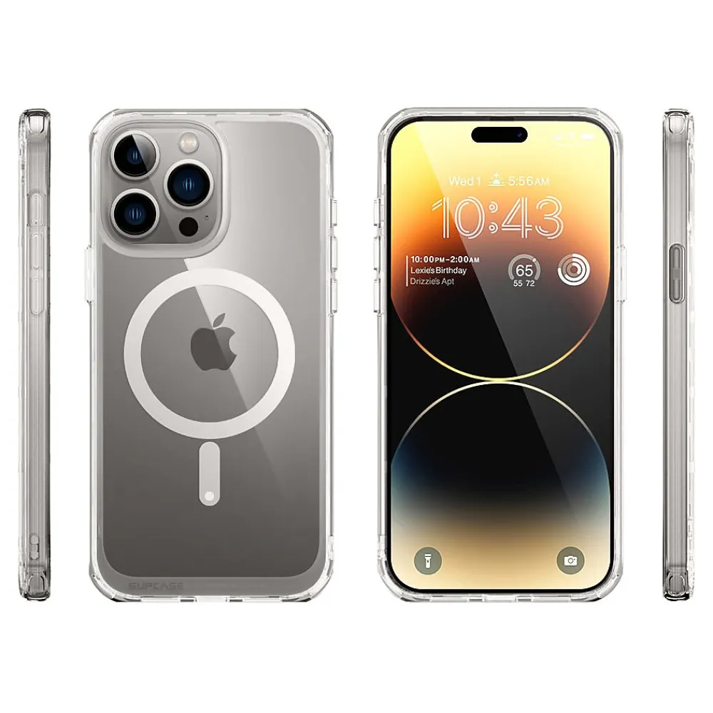 SUPCASE Unicorn Beetle Slim MagSafe Phone Case for iPhone 15 Pro Max, Gray (SUP-iPhone2023Max-6.7-UBMag-Clear)