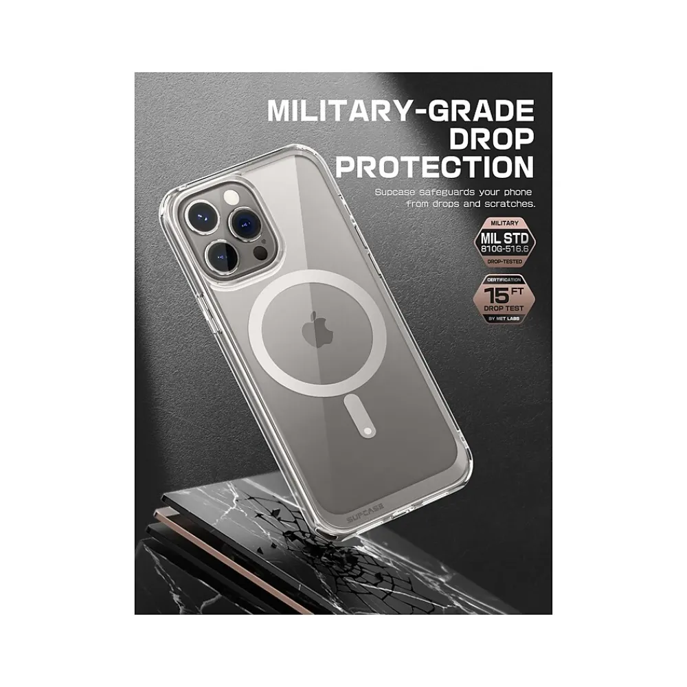 SUPCASE Unicorn Beetle Slim MagSafe Phone Case for iPhone 15 Pro Max, Gray (SUP-iPhone2023Max-6.7-UBMag-Clear)