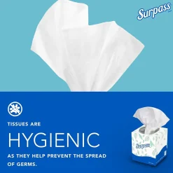 Cube Facial Tissue, 2-ply, White, 90 Sheets/Box, 36 Boxes/Carton (21320)<Surpass