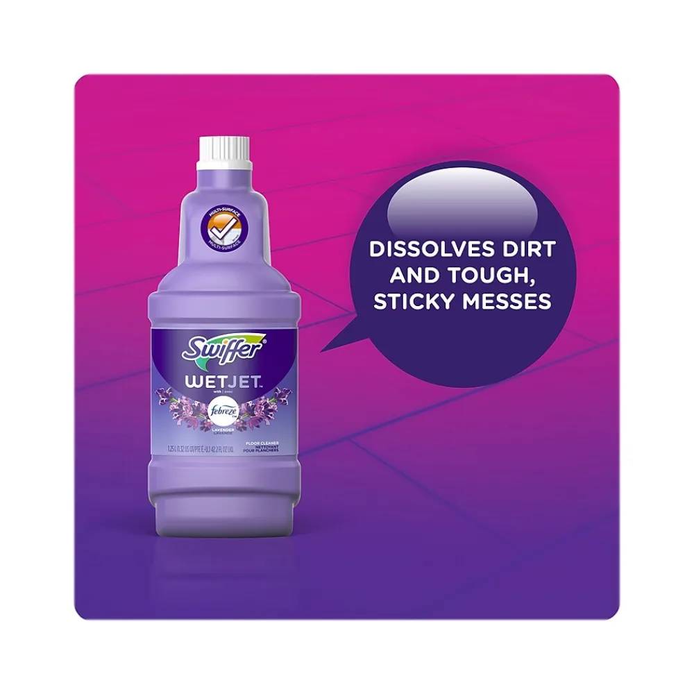 WetJet Multi-Surface Floor Cleaner Refill, Lavender Vanilla Scent, 42.2 fl. oz., 2/Pack (3700026536)<Swiffer Sale