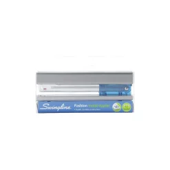 Staplers|Swingline ® Metal Fashion Stapler, 20 Sheet Capacity, Chrome/Blue (87830)
