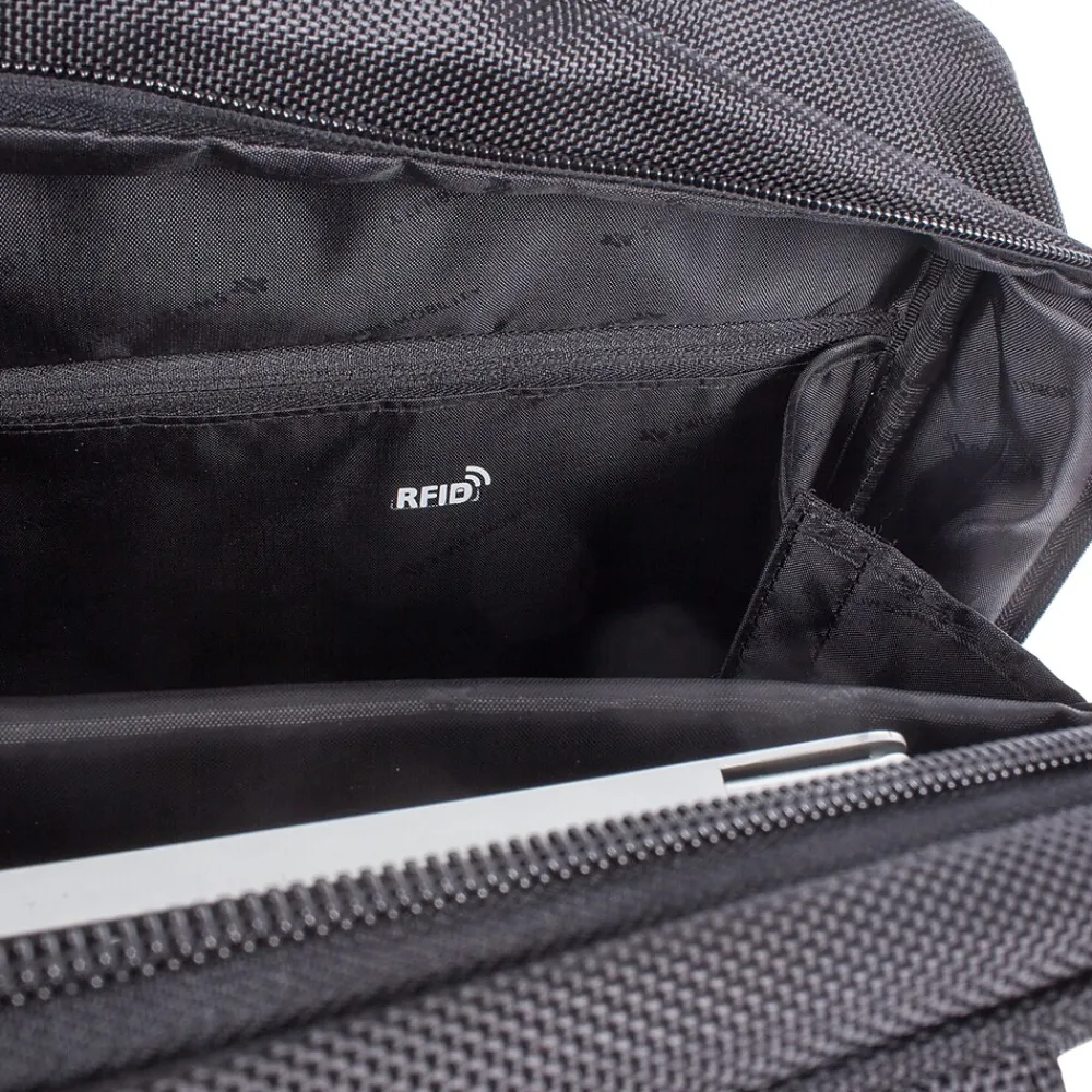 Purpose Polyester Executive Briefcase, Black (EXB1005SMBK)<Swiss Mobility Best
