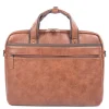 Vegan Leather Valentino Executive Briefcase, Cognac (EXB532-COGNAC)<Swiss Mobility Online
