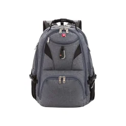 SWISSGEAR ScanSmart Laptop Backpack, Gray Heather Fabric (5977404420)