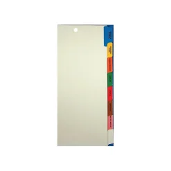 Dividers|Tabbies Side Tab Patient Chart Index Divider Set, 8-Tab, Ivory, 40/Box (54505)